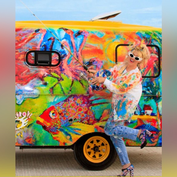 Leoma Lovegrove (Florida Artist) Heart Art Crossbody Bag - Picture 3 of 9